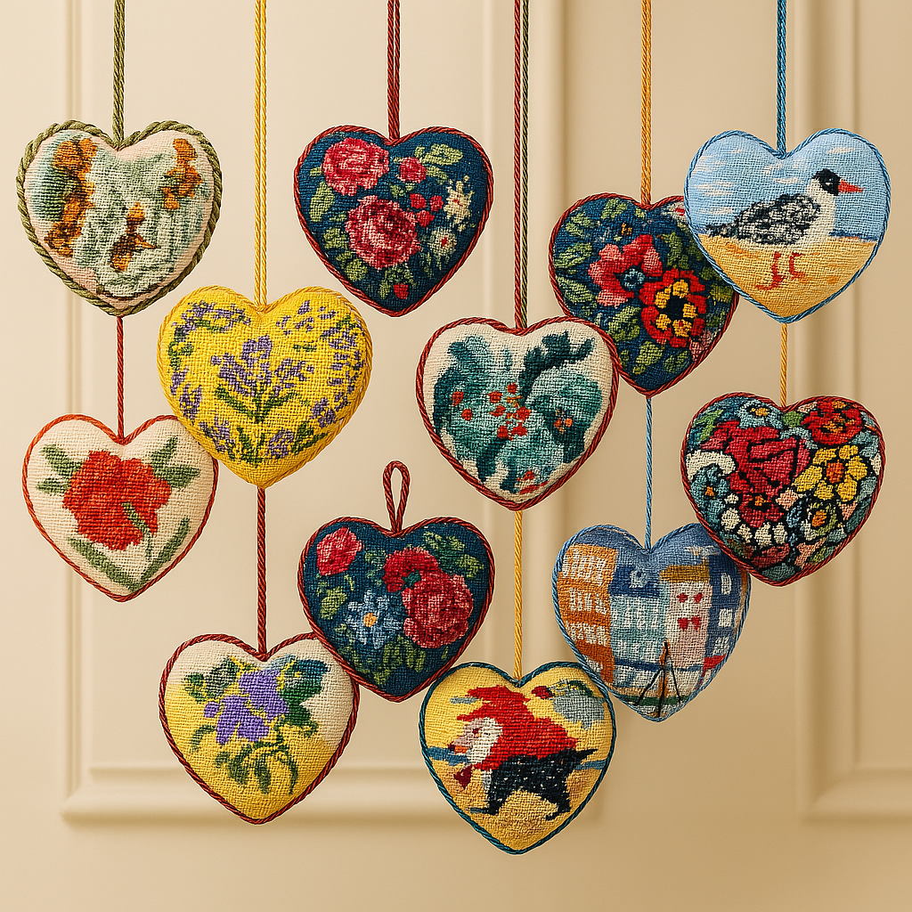 Cœurs Décoratifs - Annie Bouquet, Tapisserie De France
