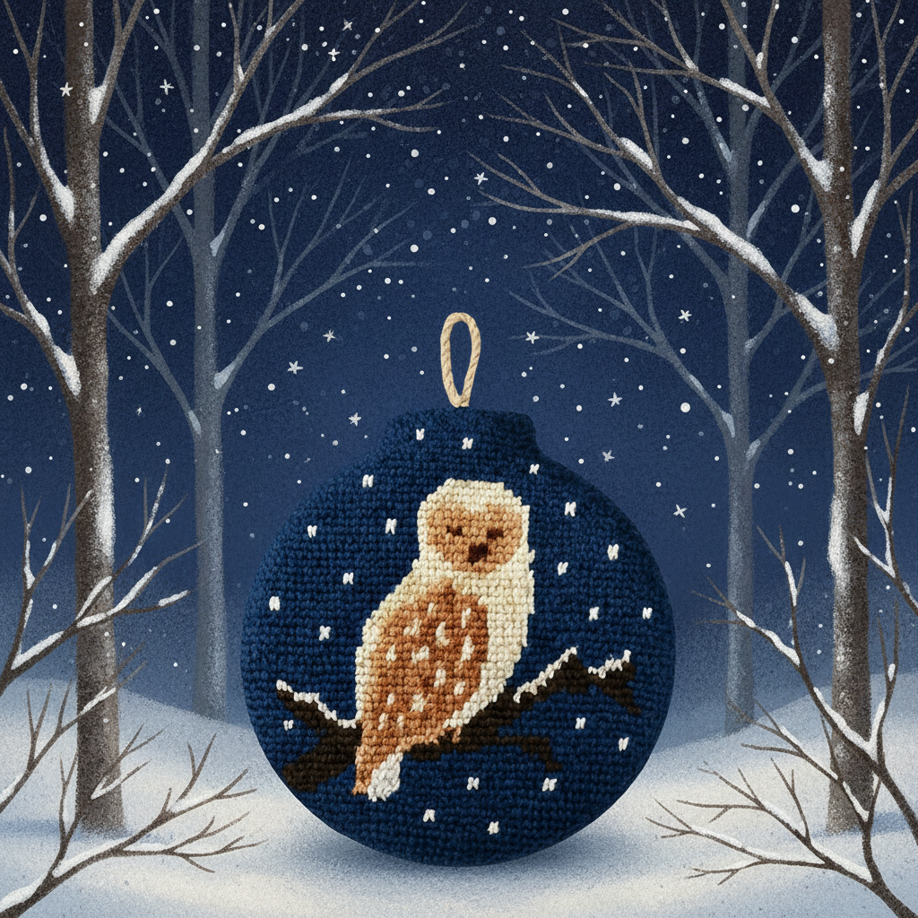 Midnight Owl Ball - Hand-Painted Canvas | Kit – Annie Bouquet