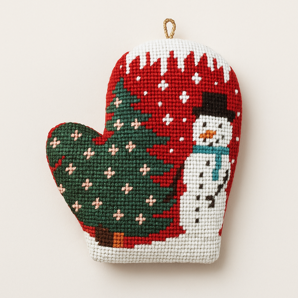 "SNOWMAN" MITTENS