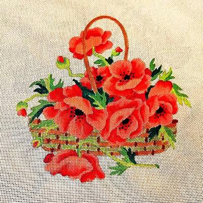 Panier de Coquelicots - Annie Bouquet, Tapisserie De France
