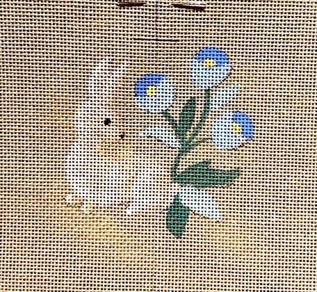 Le Lapin aux Fleurs Bleus - Annie Bouquet, Tapisserie De France