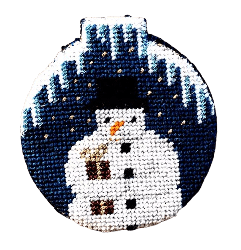 Boule "Bonhomme de Neige Enchanté" - Annie Bouquet, Tapisserie De France