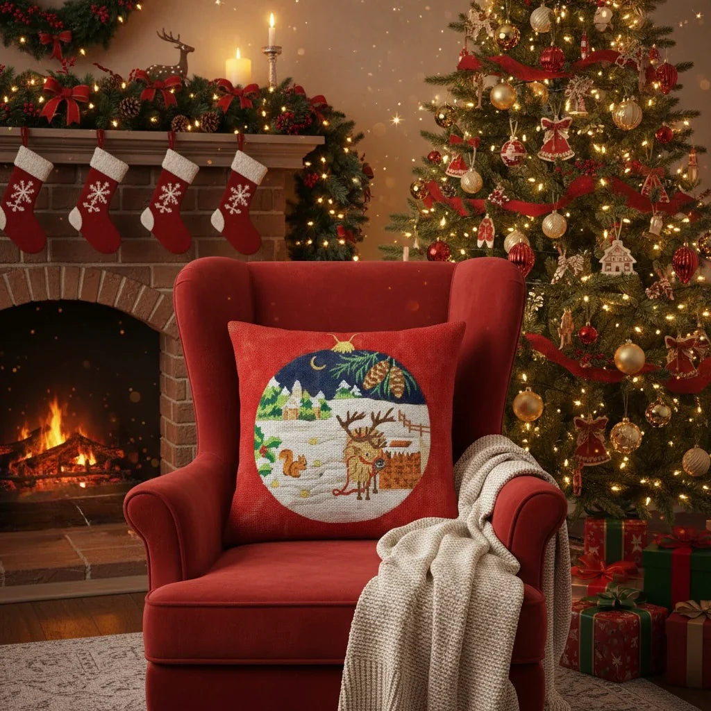 Coussins de Noël - Annie Bouquet, Tapisserie De France 