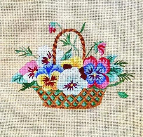 Panier de Pensées - Annie Bouquet, Tapisserie De France 
