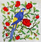 Le Perroquet aux fleurs - Annie Bouquet, Tapisserie De France 