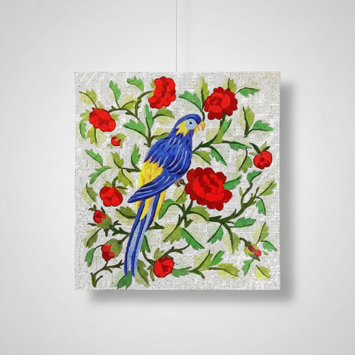 LE PERROQUET AUX FLEURS