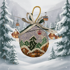 BOULE "SKI EN MONTAGNE"