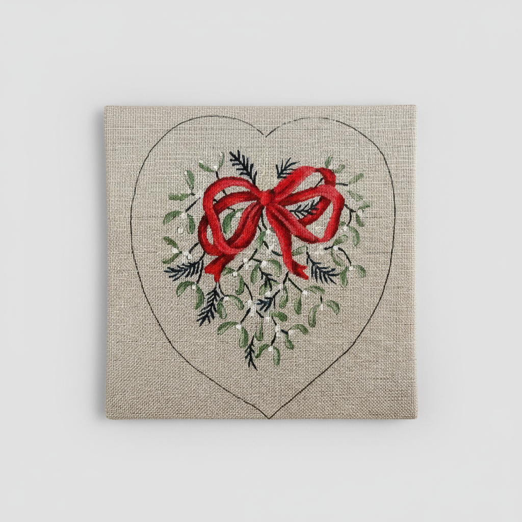 MISTLETOE CHRISTMAS HEART