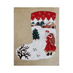 La Chaussette de Noël "Douceur d'Hiver " - Annie Bouquet, Tapisserie De France 