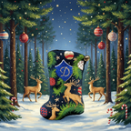 LA CHAUSSETTE DE NOËL "LE CERF"