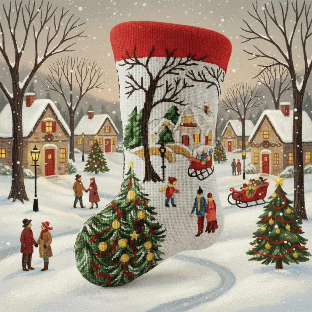 THE "PEACEFUL WALK" CHRISTMAS STOCKING