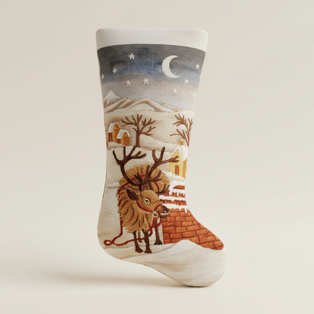 THE CHRISTMAS STOCKING "CHRISTMAS REINDEER"