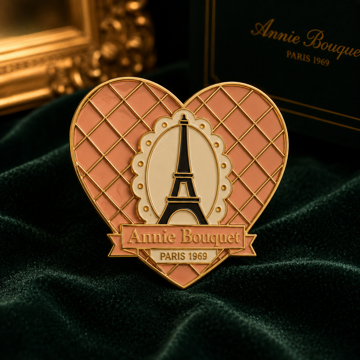 "Eiffel Tower Heart" Needle Holder
