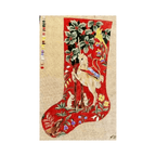 La Chaussette de Noël "La Licorne" - Annie Bouquet, Tapisserie De France 