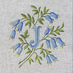 INITIALES EN CLOCHETTES BLEUS