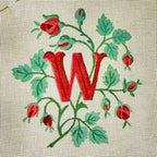 INITIALES EN ROSES ROUGES