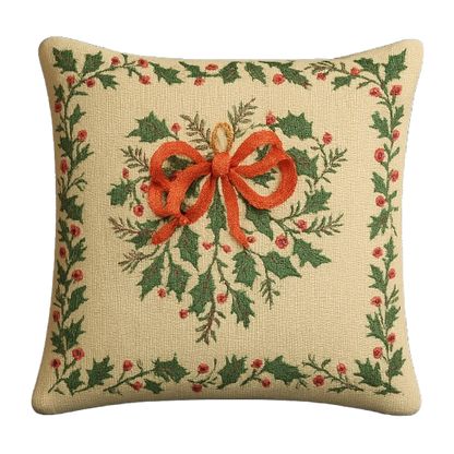 ORNATE HOLLY CHRISTMAS HEART