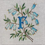 INITIALES EN CLOCHETTES BLEUS