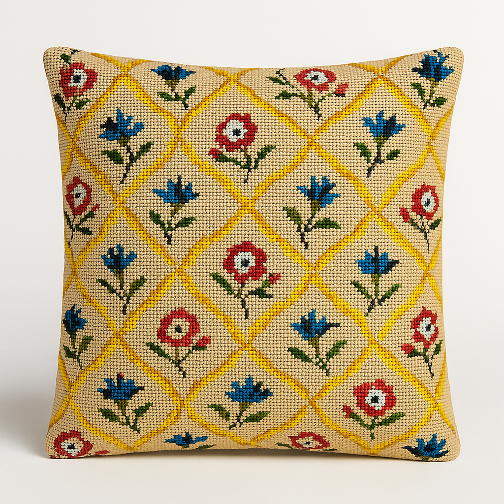 LE CROISILLON FLORAL DORÉ