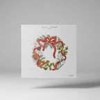 Couronne d’hiver au ruban noué