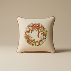 Couronne d’hiver au ruban noué