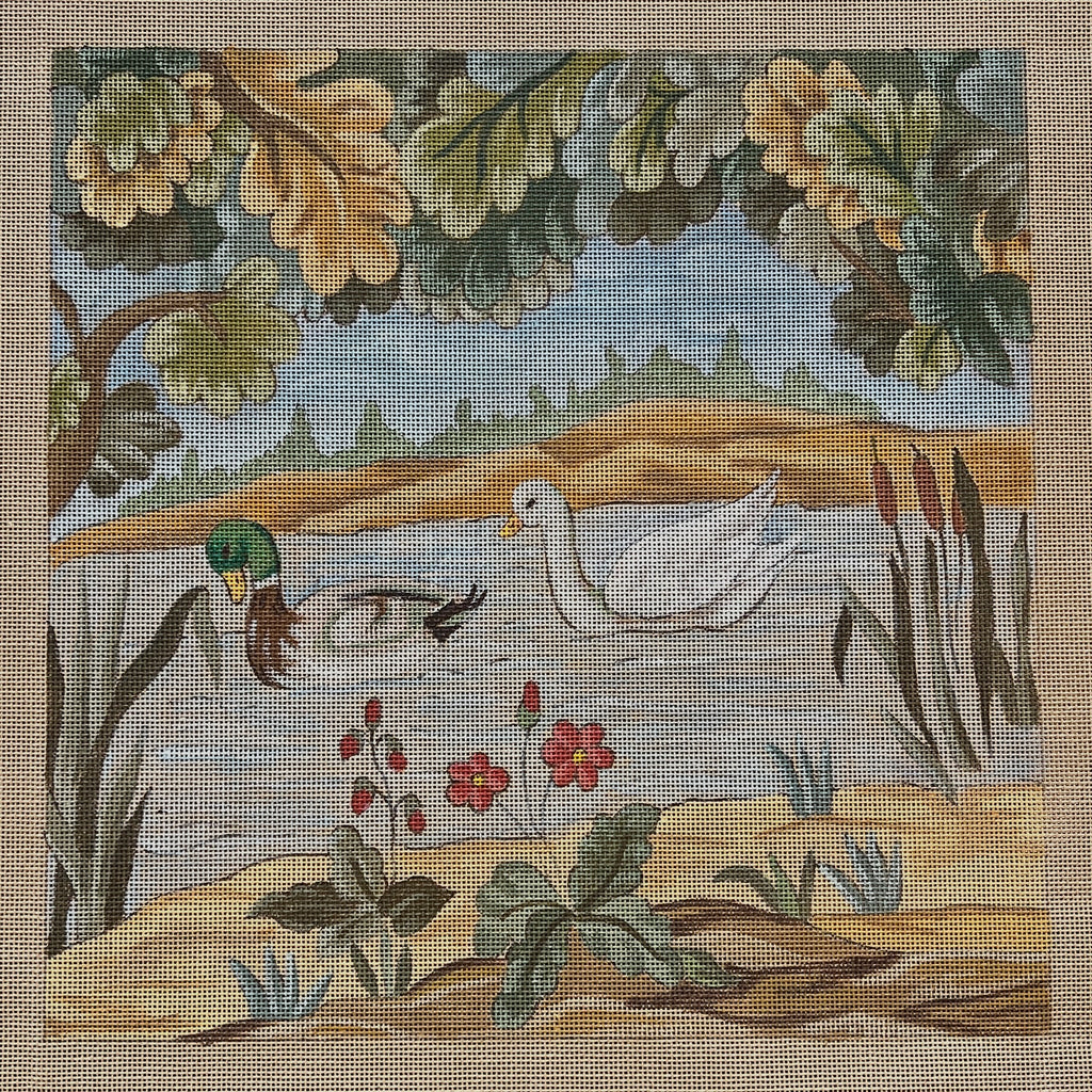 AT THE EDGE OF THE POND