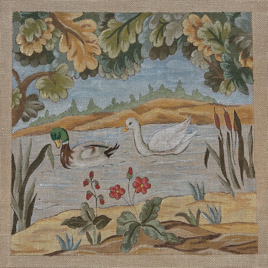 AT THE EDGE OF THE POND