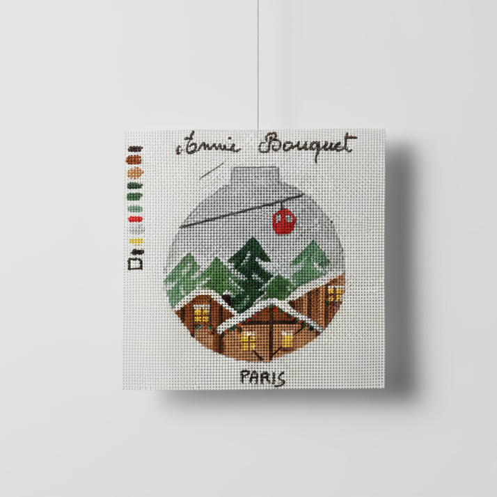 BOULE "SKI EN MONTAGNE"