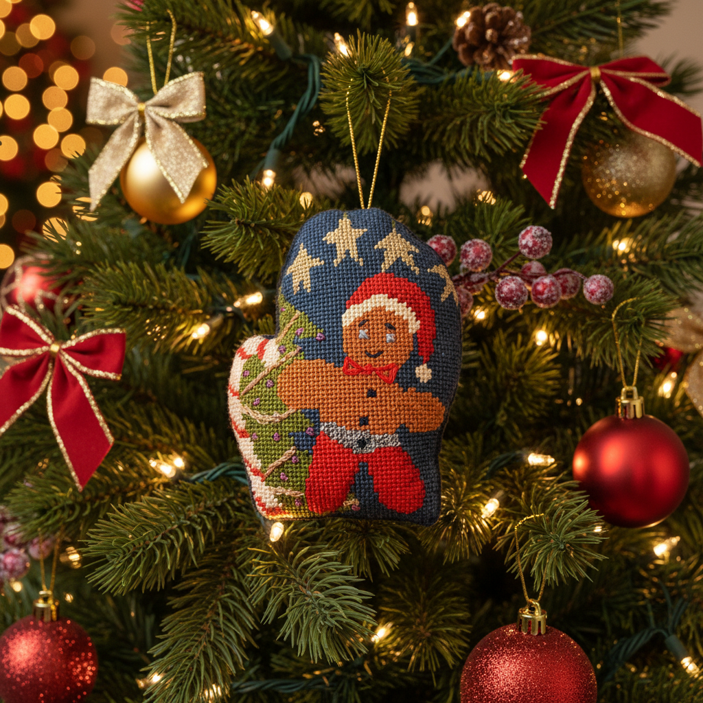 "GINGERBREAD" MITTEN