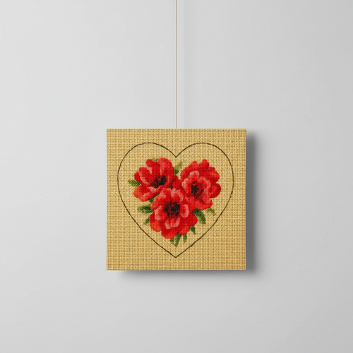 "POPPY" HEART