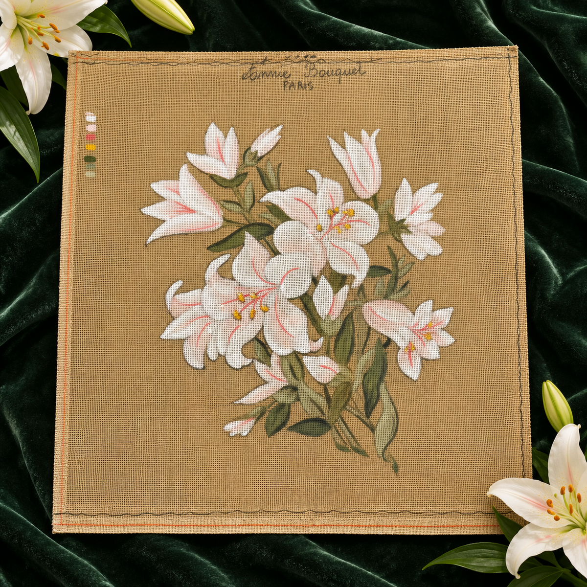 Le bouquet de lys blancs