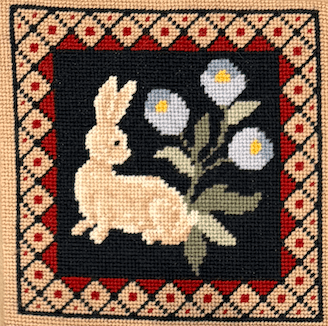 Le Lapin aux Fleurs Bleus - Annie Bouquet, Tapisserie De France 