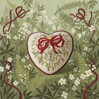 MISTLETOE CHRISTMAS HEART