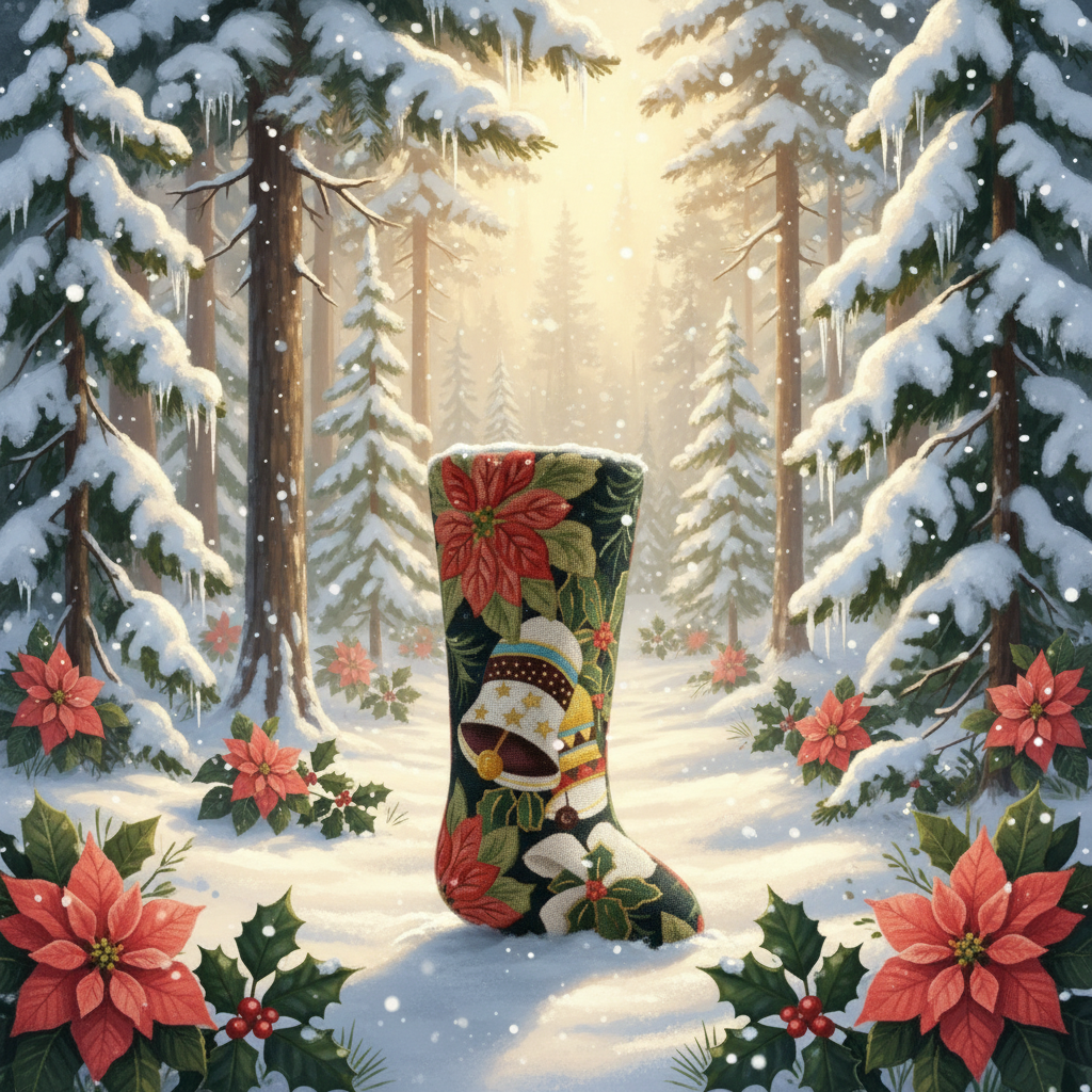 LA CHAUSSETTE DE NOËL "CARILLON ÉCARLATE"