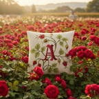 INITIALES EN ROSES ROUGES