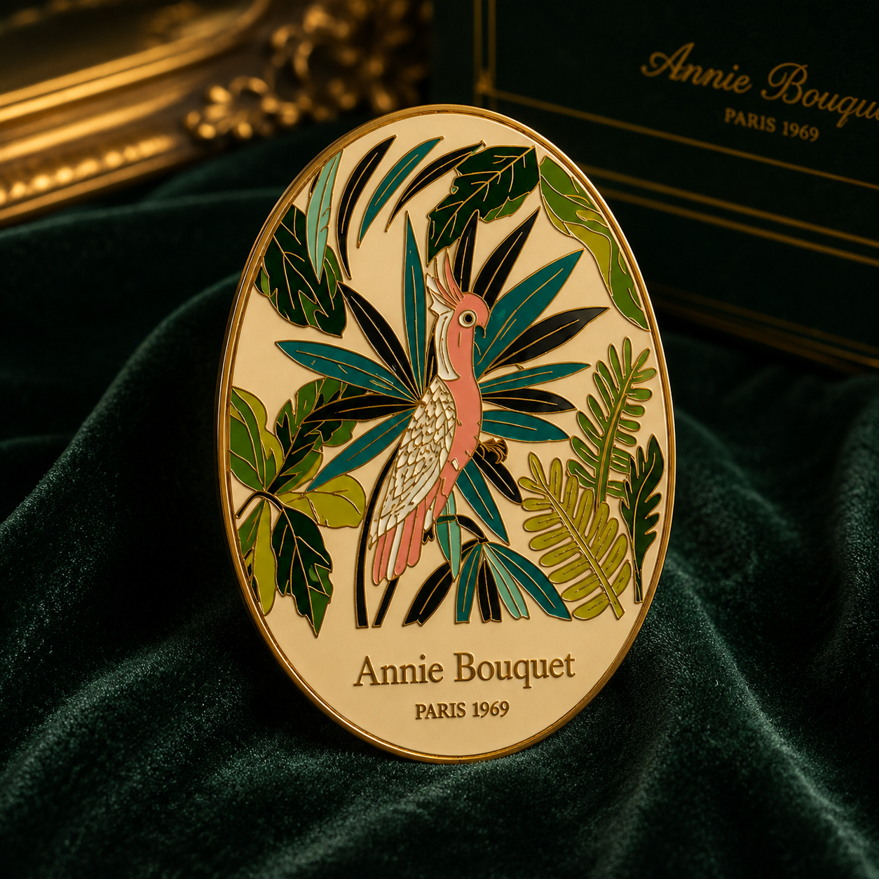 "The Pink Cockatoo" Needle Holder