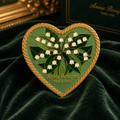 "Lily of the Valley Heart" Needle Minder
