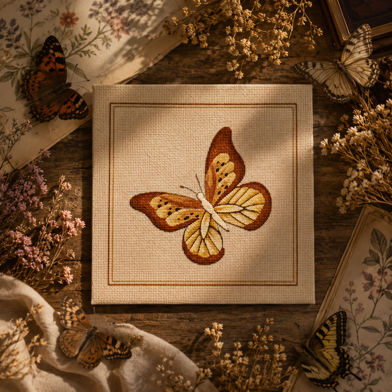 The fiery butterfly