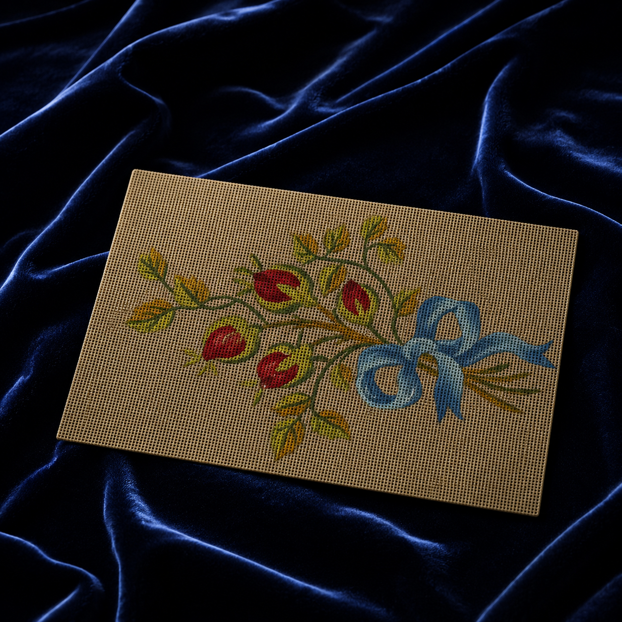 Roses d'Or au ruban bleu