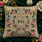 Le médaillon à la corbeille de roses