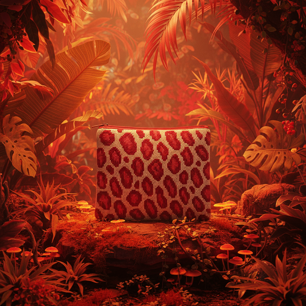 "LEOPARD SUNRISE" POUCH 