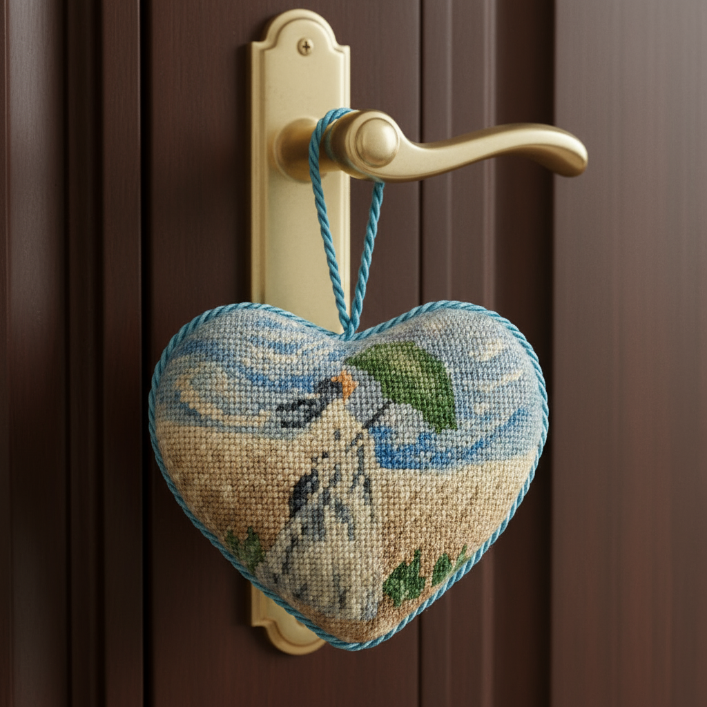 COEUR « FEMME À L’OMBRELLE VERTE »