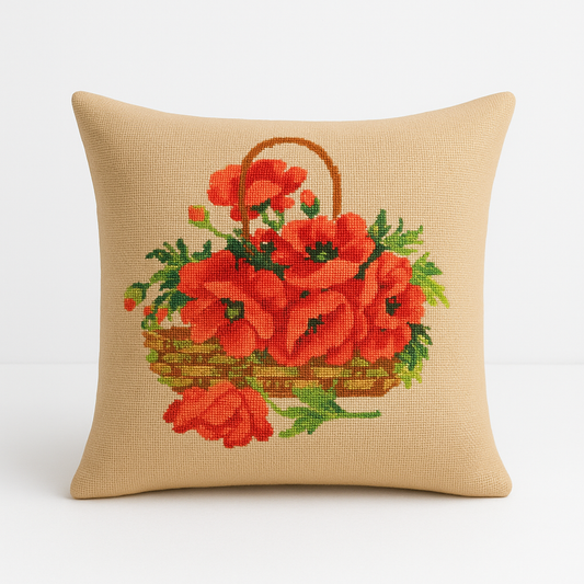 BASKET OF POPPIES