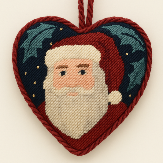 "SANTA CHRISTMAS" HEART 