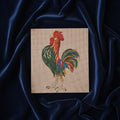 Canevas peint main Le coq de fantaisie
