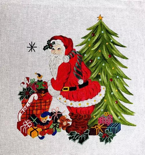 Le Père Noël et ses Cadeaux - Annie Bouquet, Tapisserie De France 