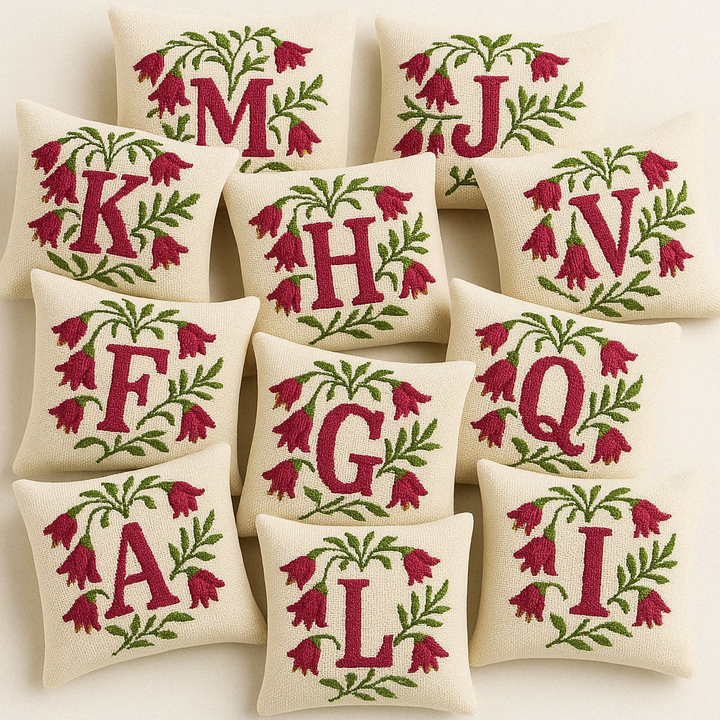 INITIALS IN FUCHSIAS