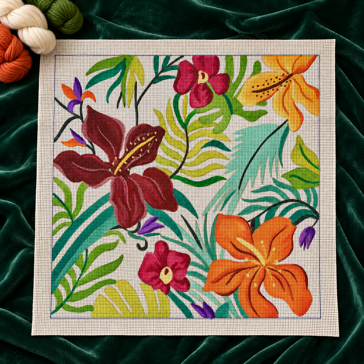 Tropical Bouquet - Annie Bouquet Paris Canvas
