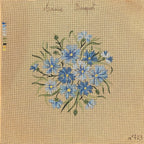 Les bleuets, canevas peint main Annie Bouquet n°723