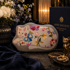 LE CHAT FLEURI - coussin canevas Annie Bouquet